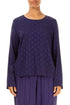 Dotty Royal Purple Silk Blouse 1