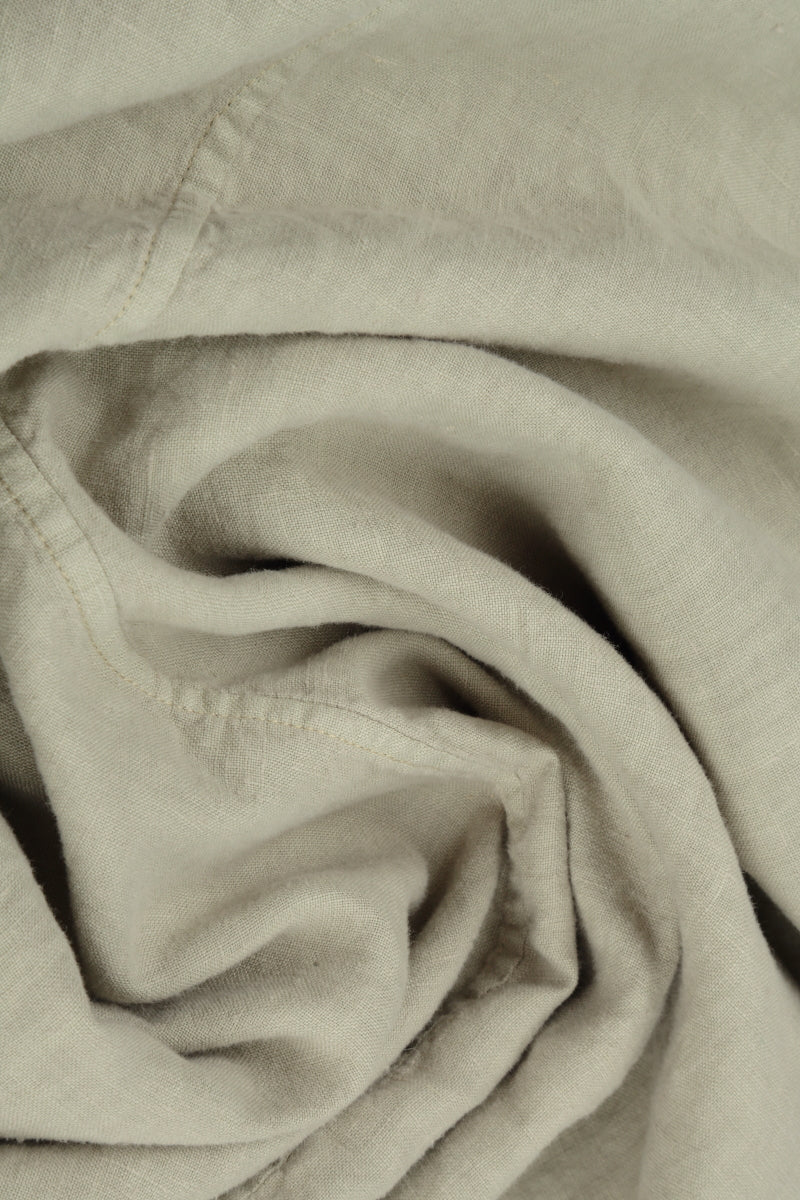 Drape Laurel Green Linen Dress 5