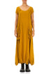 Draped Amber Linen Maxi Dress 1