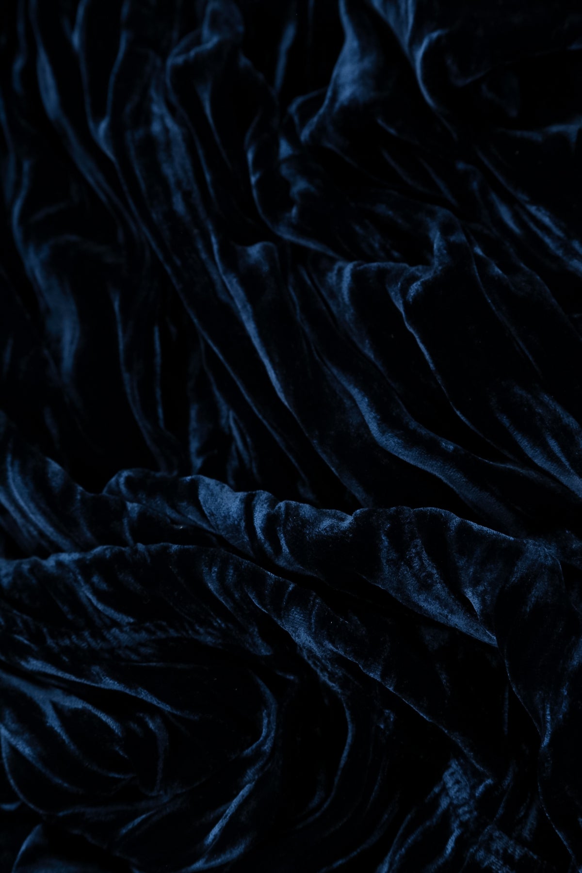 Draped Royal Blue Silk Velvet Dress