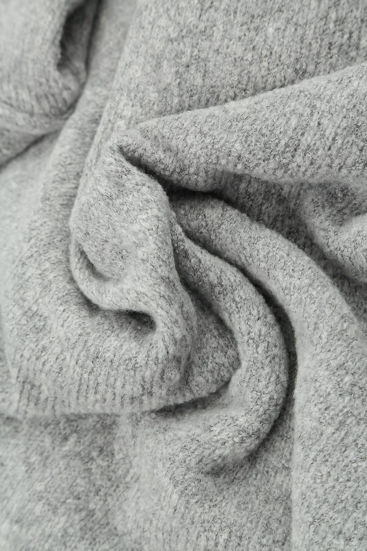 Dual Dark Grey &amp; Light Grey Wool Scarf 4