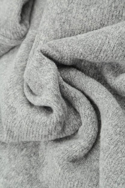 Dual Dark Grey &amp; Light Grey Wool Scarf 4