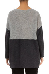 Dual Light & Dark Grey Wool Sweater 2