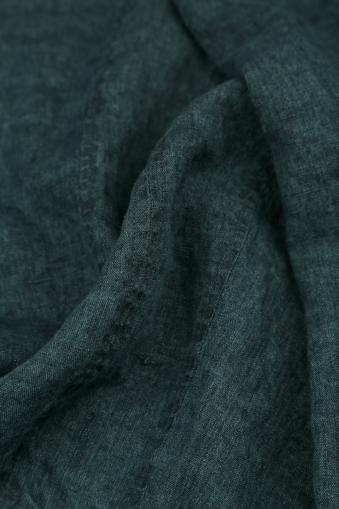 Wide Loose Teal Linen Shirt 5
