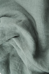 Elegant Buttoned Sage Linen Jacket 5