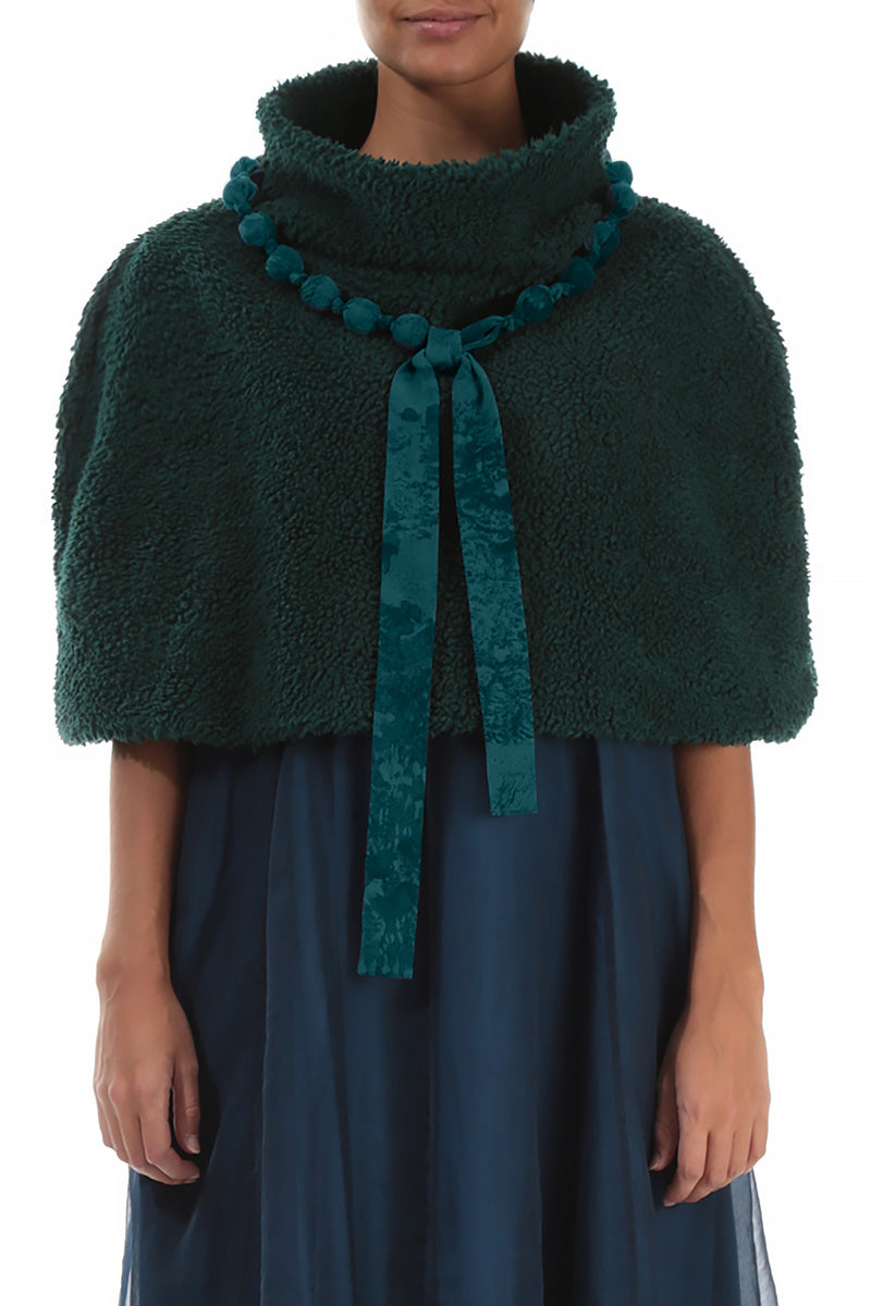 Emerald Alabaster Silk Cotton Bead Necklace 1