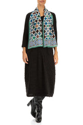 Emerald Mosaic Silk Scarf 3