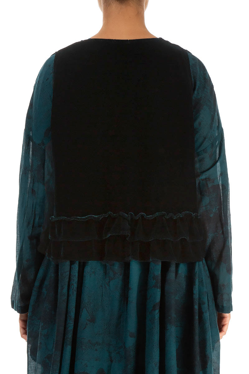 Emerald Silk Velvet Waistcoat