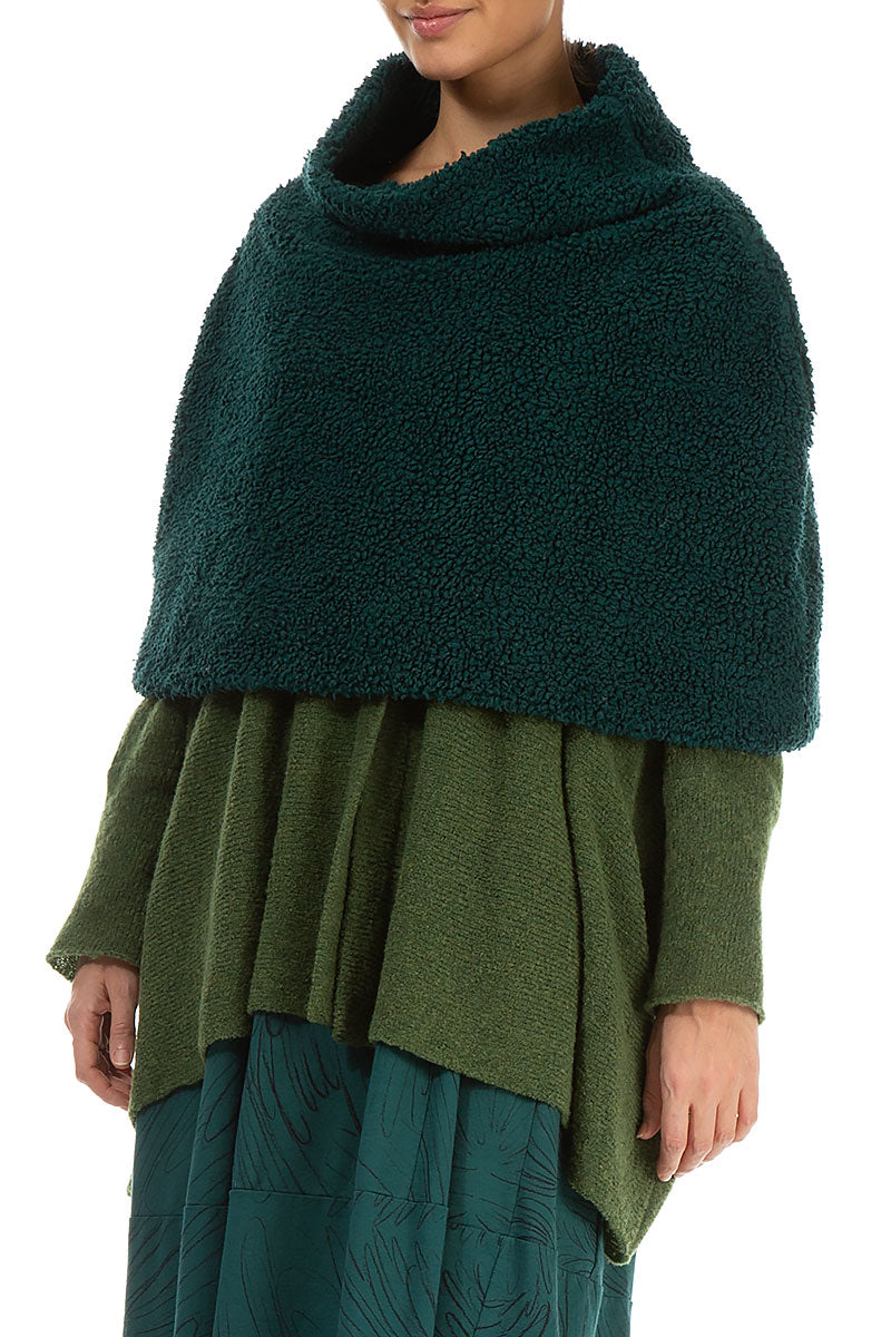 Emerald Teddy Cotton Poncho