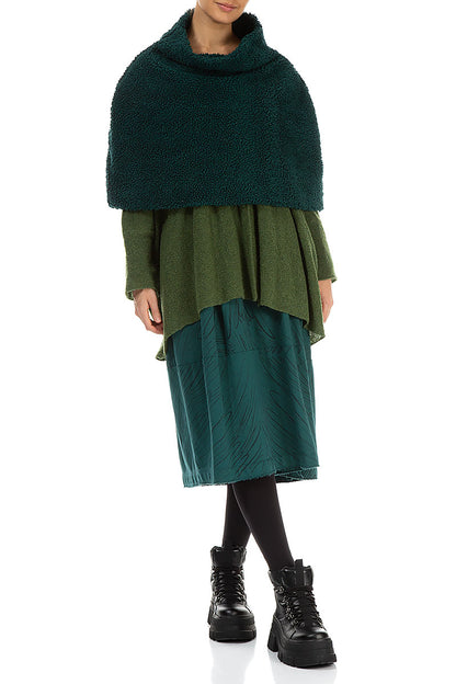 Emerald Teddy Cotton Poncho