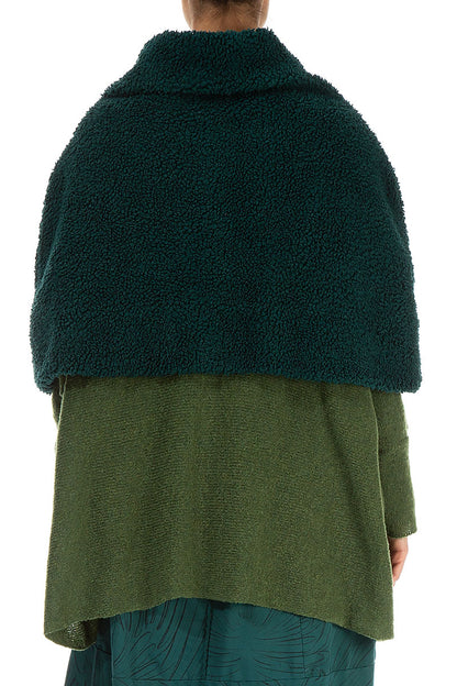 Emerald Teddy Cotton Poncho