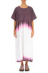 Empire Waist Amethyst Bloom Ombré Linen Dress 1