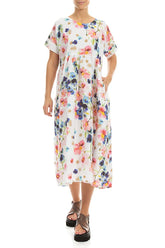 Empire Waist Primrose Linen Dress 4