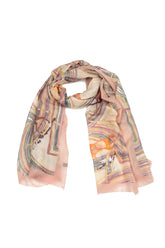 Equestrian Parade Cashmere Silk Scarf 2