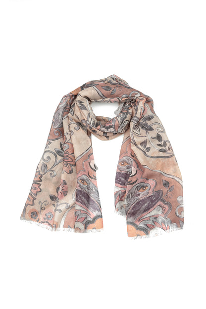 Ethereal Garden Cashmere Silk Scarf 2