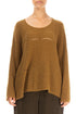 Eyelet Mustard Wool Sweater 1