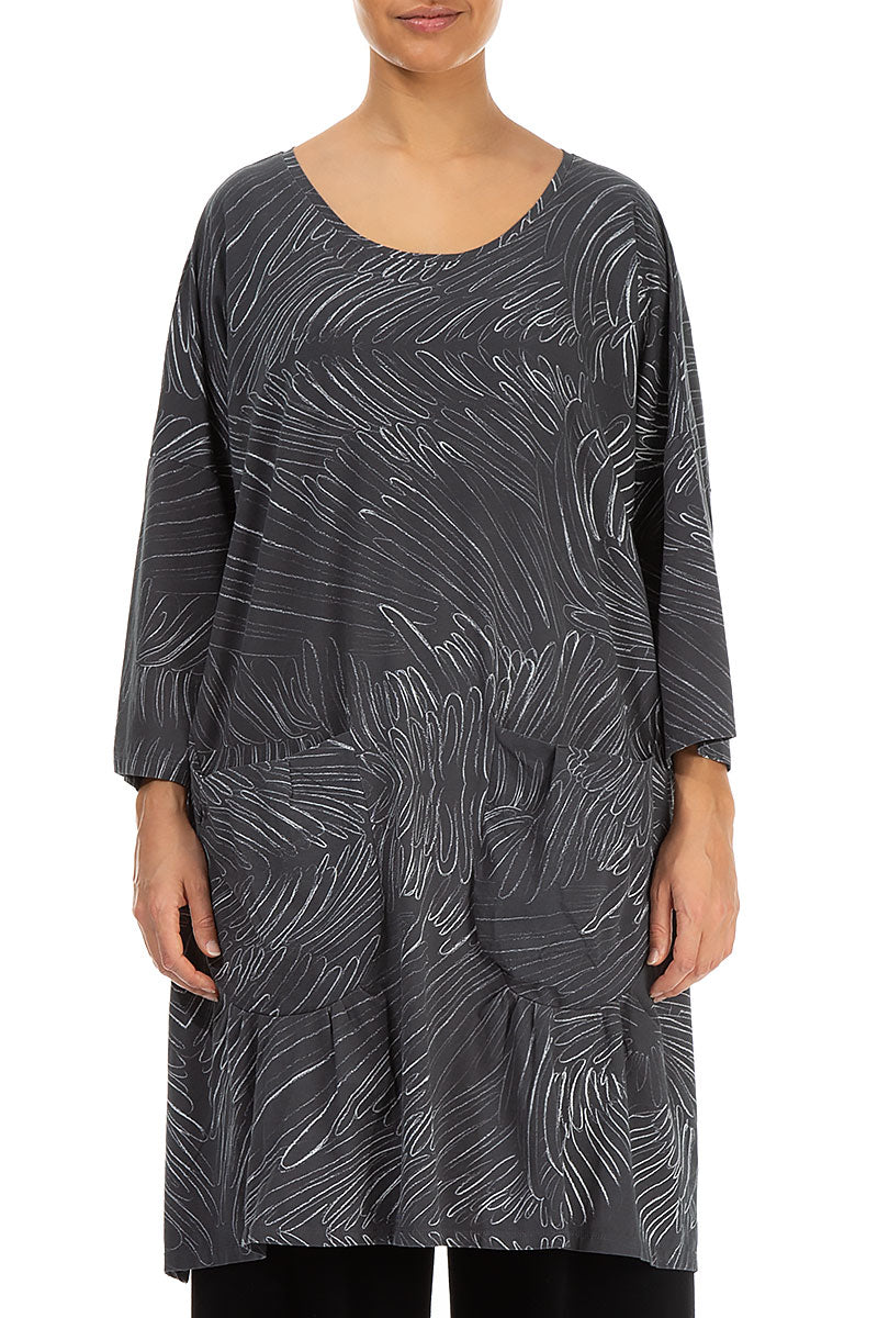 Feather Grey Cotton Tunic