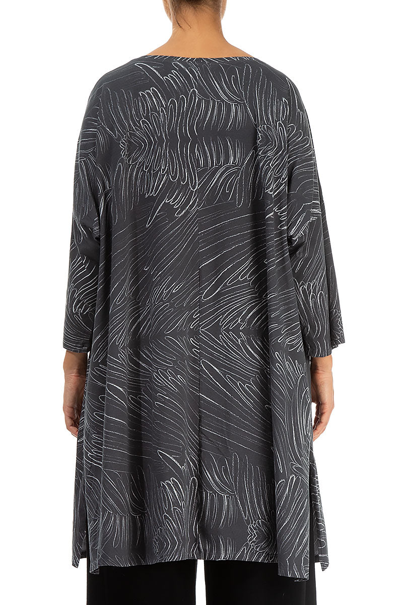 Feather Grey Cotton Tunic