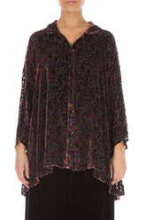 Festive Devoré Silk Velvet Shirt 1