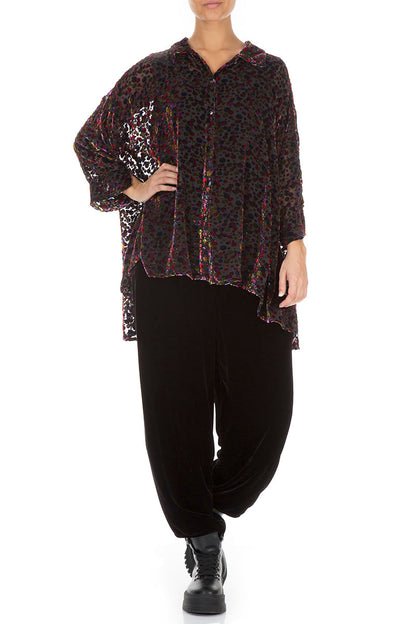 Festive Devoré Silk Velvet Shirt 5