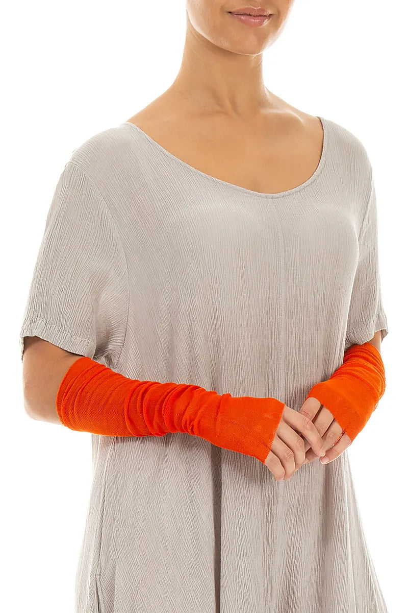 Flame Orange Mesh Soft Cotton Wristlets