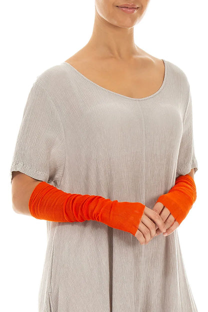 Flame Orange Mesh Soft Cotton Wristlets
