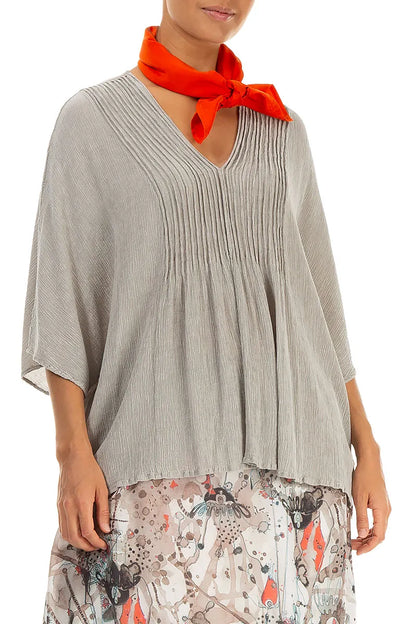 Flame Orange Pure Silk Square Scarf 3