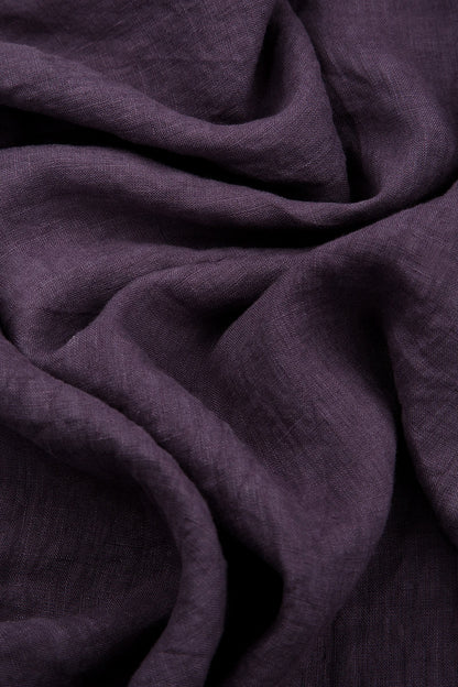 Flared Amethyst Linen Shirt