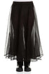 Flared Black Silk Chiffon Underskirt 1