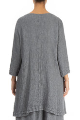 Flared Grey Wool Tunic 2