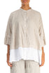 Flared Natural Linen Shirt 1