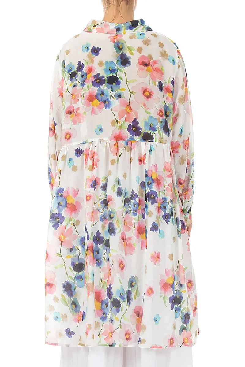 Flared Primrose Silk Cotton Jacket 2