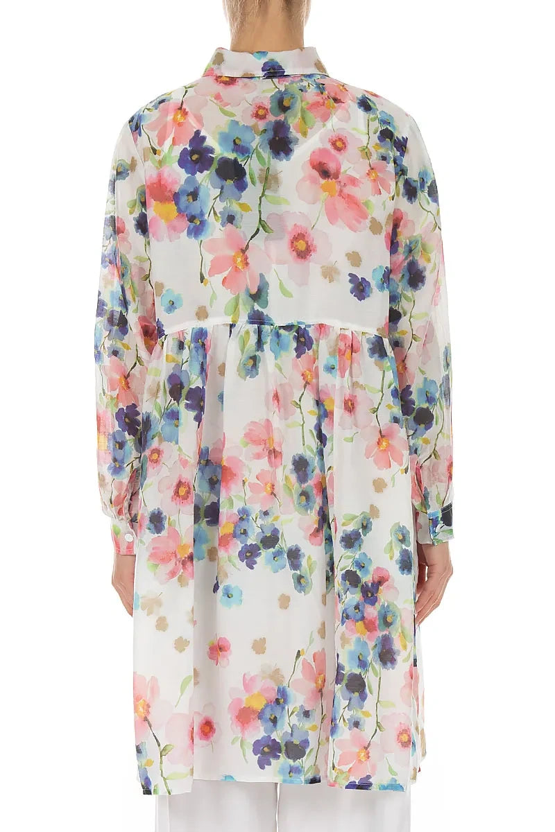 Flared Primrose Silk Cotton Jacket