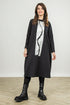 Flared Silver Metallic Grey Wavy Cotton Dress 1