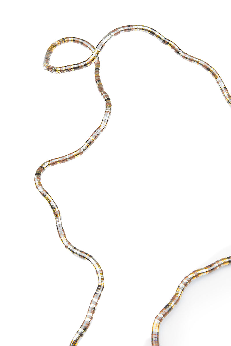 Flexible Multicolour Metal Necklace - Bracelet