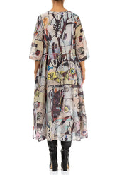 Floaty Artful Elements Silk Cotton Dress 2