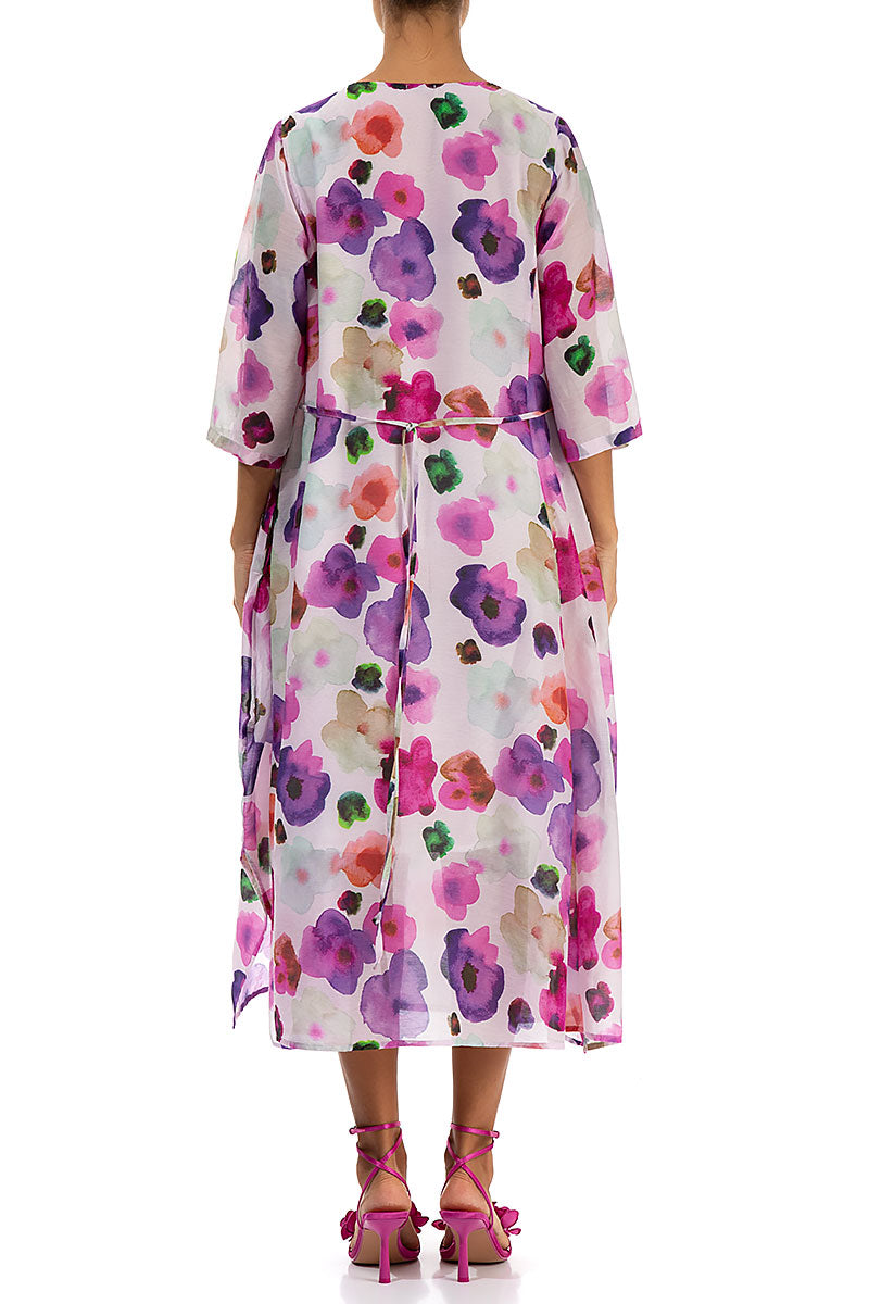 Floaty Blossom Silk Cotton Dress