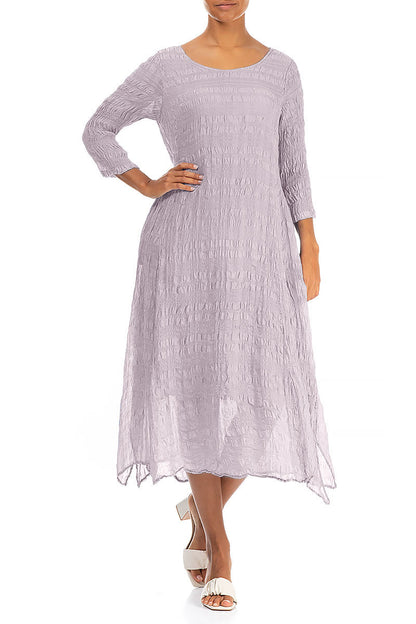 Floaty Lilac Light Silk Dress 4