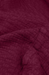 Floaty Magenta Textured Linen Dress 5