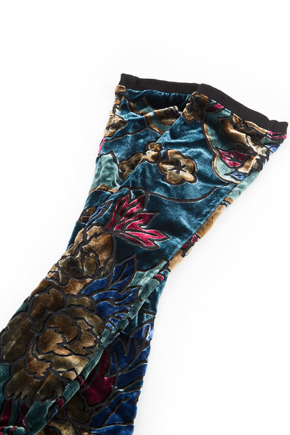 Floral Devoré Silk Velvet Wristlets