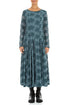 Floral Lace Deep Turquoise Cotton Maxi Dress 1