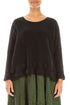 Flowers Black Wool Sweater 1