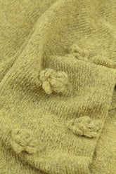 Flowers Golden Lime Wool Sweater 5