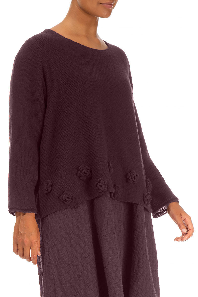 Flowers Mulberry Wool Sweater