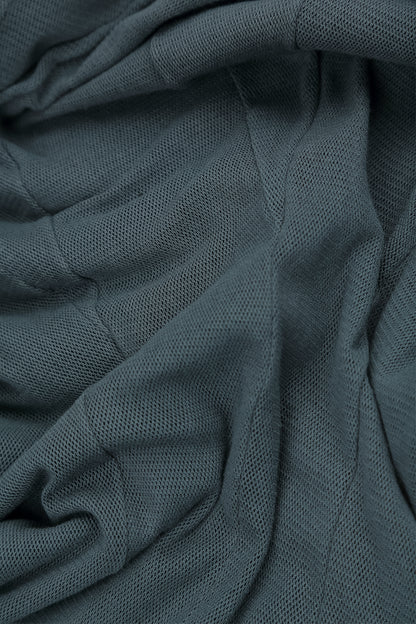 Flowing Slate Mesh Soft Cotton Dress