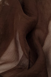 Flowy Aged Copper Silk Chiffon Skirt 5