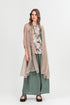 Flowy Beige Silk Chiffon Jacket 1