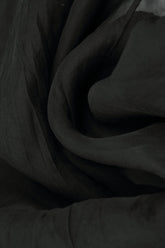 Flowy Black Silk Chiffon Jacket 5