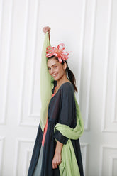 Flowy Buttoned Graphite Silk Cotton Jacket 6