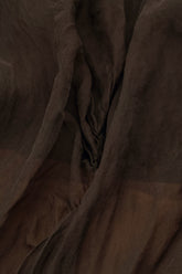 Flowy Forest Brown Silk Chiffon Jacket 5